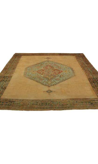 18 x 21 Oversized Antique Turkish Oushak Rug 73104