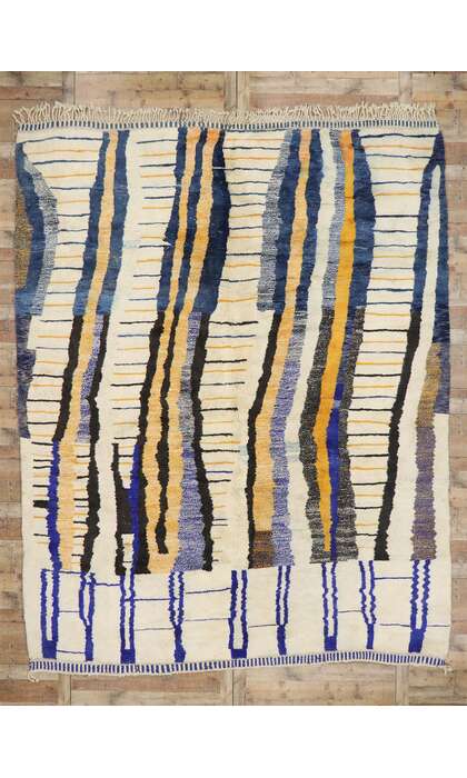 10 x 13 Modern Beni Mrirt Moroccan Rug 21116