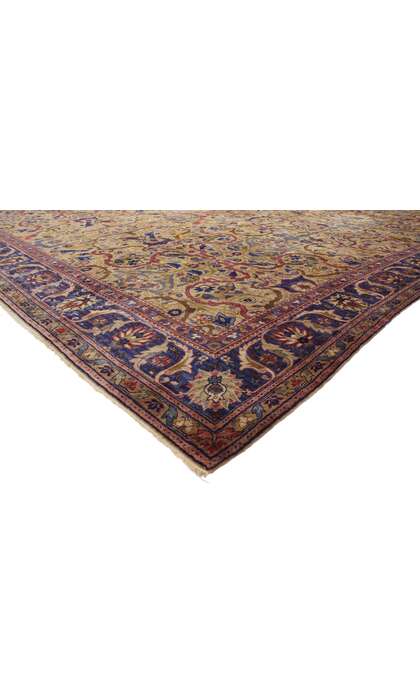 23 x 24 Oversized Antique Indian Agra Rug 76918