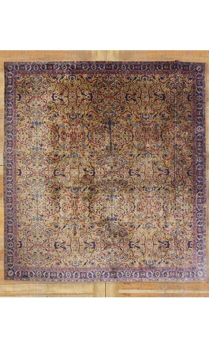 23 x 24 Oversized Antique Indian Agra Rug 76918