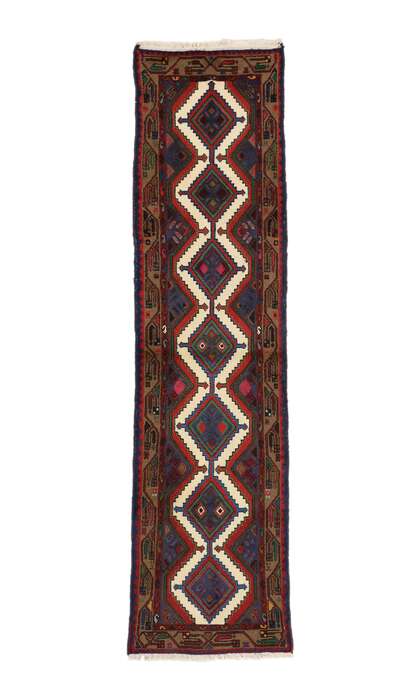 3 x 10 Vintage Persian Hamadan Rug 60224