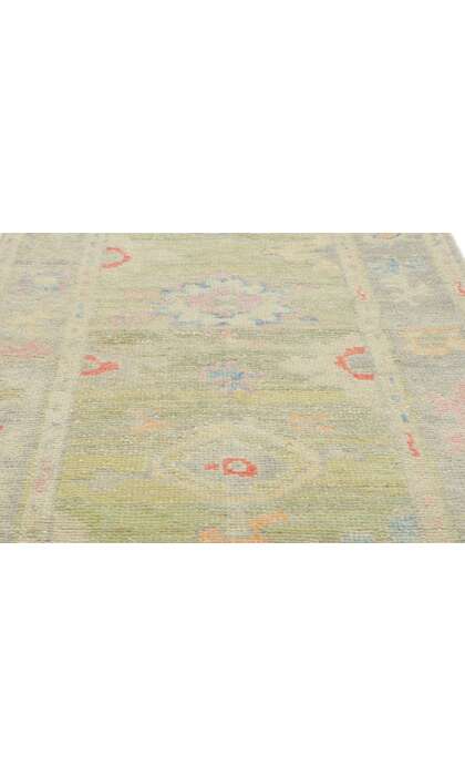 3 x 16 Colorful Oushak Rug Runner 53823