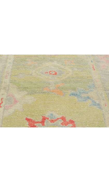 3 x 16 Colorful Oushak Rug Runner 53823