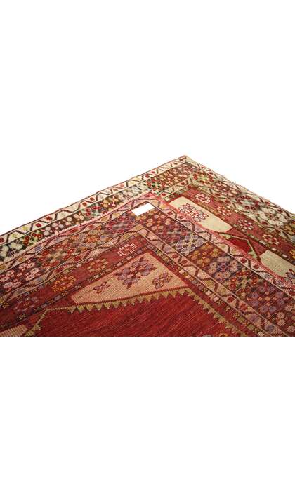 3 x 4 Vintage Turkish Oushak Rug 52321