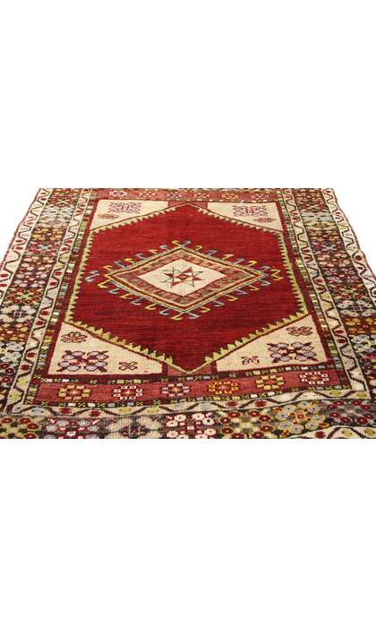 3 x 4 Vintage Turkish Oushak Rug 52321