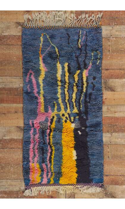 3 x 5 Colorful Abstract Moroccan Rug 21132