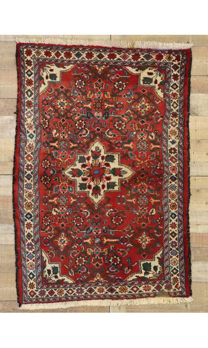3 x 5 Vintage Persian Hamadan Rug 60272
