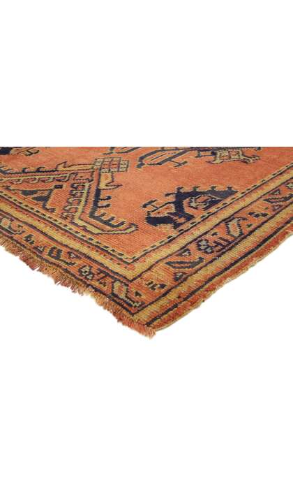 4 x 10 Vintage Turkish Oushak Rug 73611