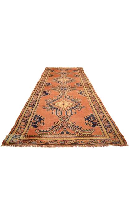 4 x 10 Vintage Turkish Oushak Rug 73611