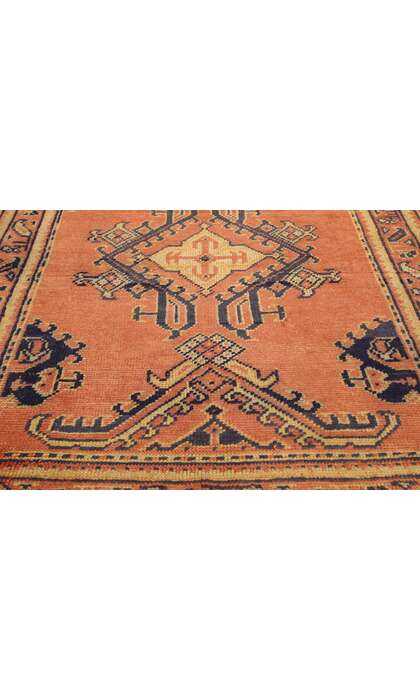 4 x 10 Vintage Turkish Oushak Rug 73611