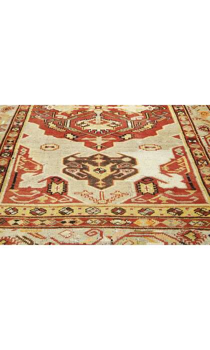 4 x 11 Vintage Turkish Oushak Rug 73769