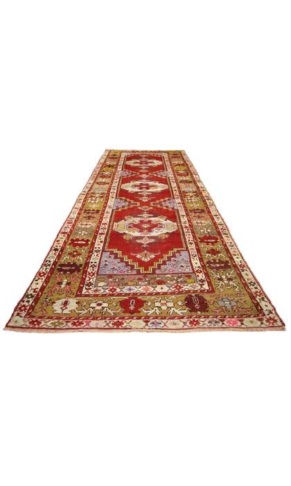 4 x 11 Vintage Turkish Oushak Rug 73852