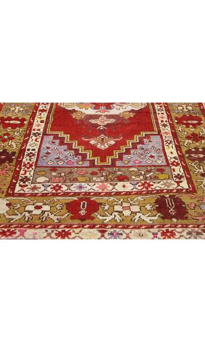 4 x 11 Vintage Turkish Oushak Rug 73852