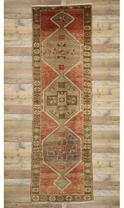 4 x 12 Vintage Turkish Oushak Rug 50442