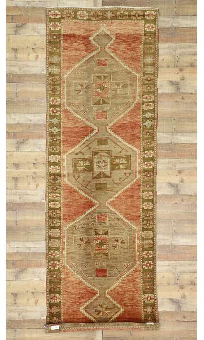 4 x 12 Vintage Turkish Oushak Rug 50443