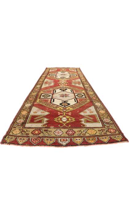 4 x 12 Vintage Turkish Oushak Rug 73938
