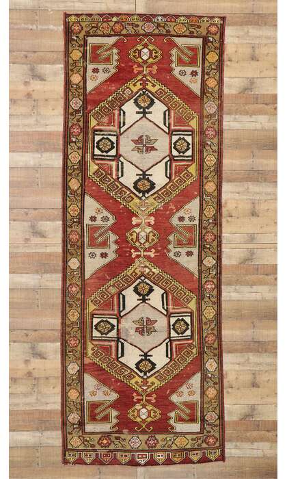 4 x 12 Vintage Turkish Oushak Rug 73938