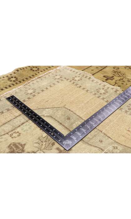 4 x 15 Vintage Turkish Oushak Rug 50146