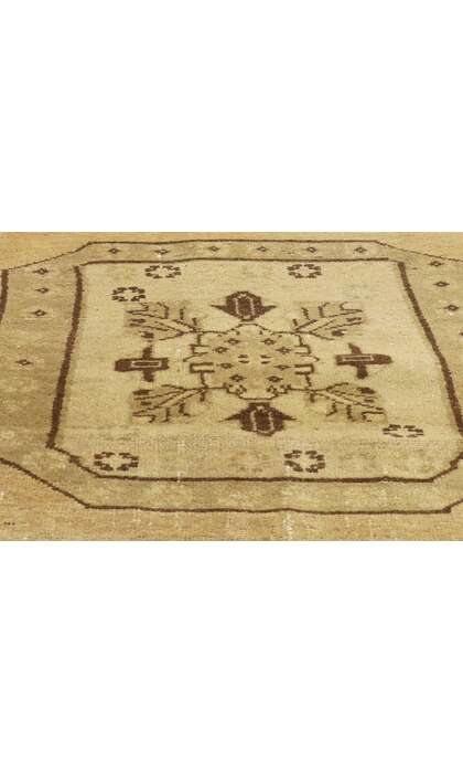 4 x 15 Vintage Turkish Oushak Rug 50146