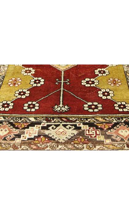 4 x 5 Vintage Turkish Oushak Rug 73835