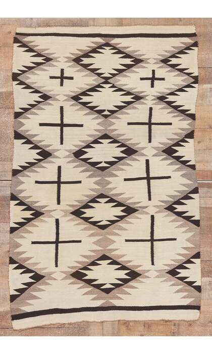 4 x 6 Antique Crystal Navajo Rug 78611