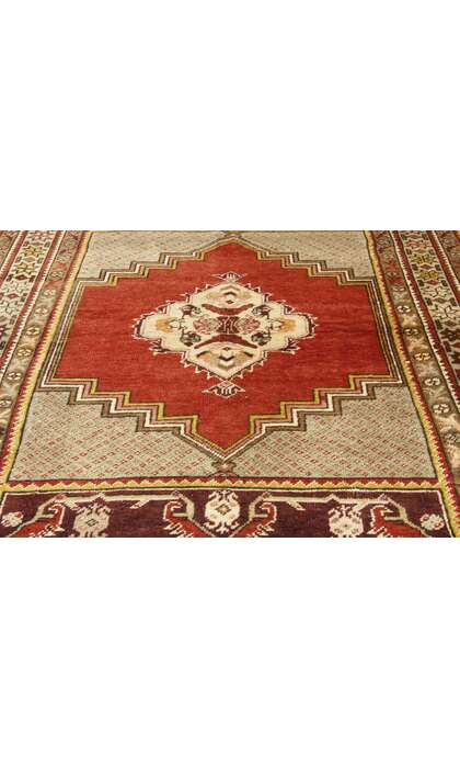 4 x 6 Vintage Turkish Oushak Rug 73846
