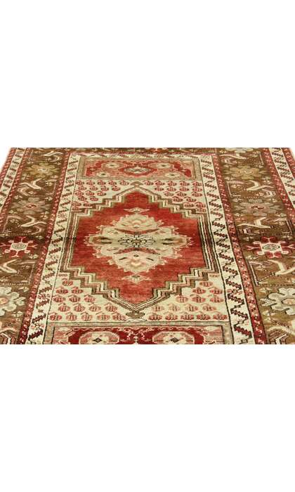 4 x 6 Vintage Turkish Oushak Rug 73849
