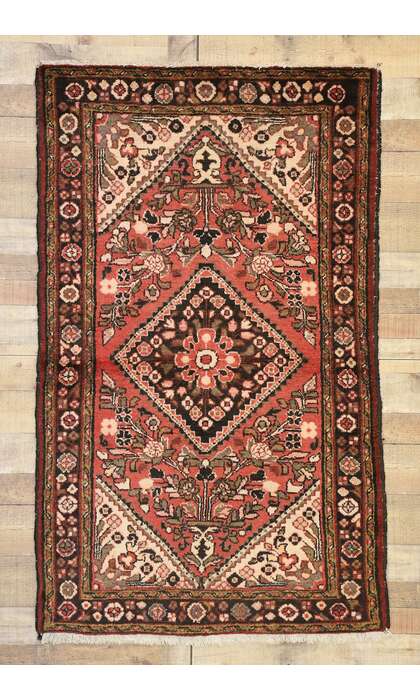 4 x 6 Vintage Persian Hamadan Rug 71901