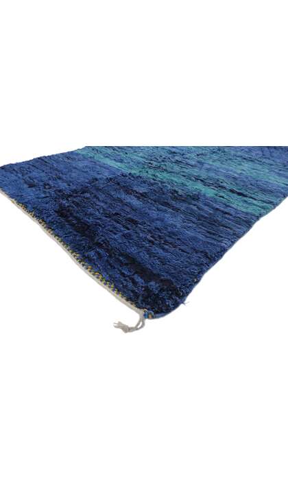 4 x 8 Modern Blue Beni Mrirt Moroccan Rug 21129