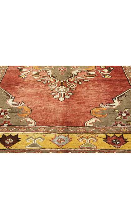 5 x 11 Vintage Turkish Oushak Rug 73888