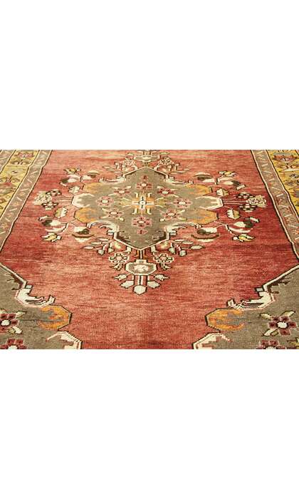 5 x 11 Vintage Turkish Oushak Rug 73888