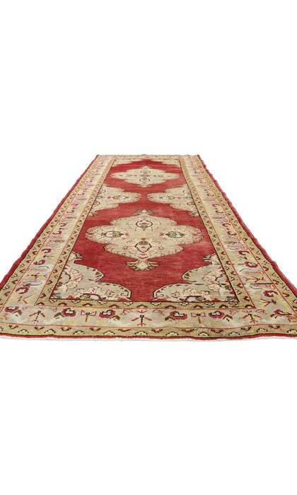5 x 11 Vintage Turkish Oushak Rug 73752