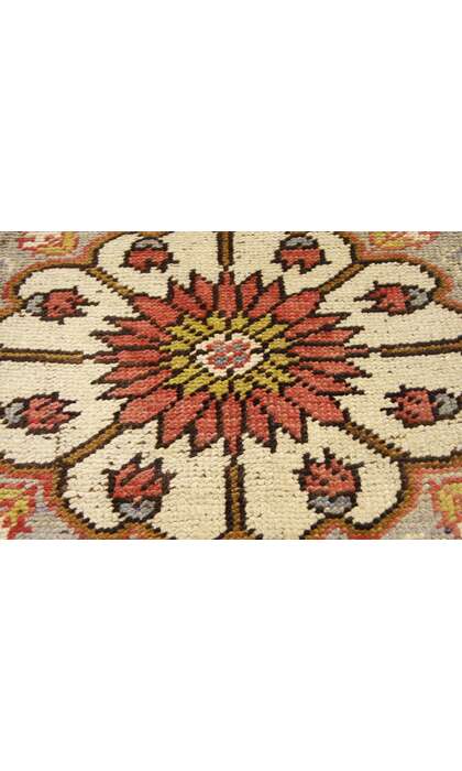 5 x 11 Vintage Turkish Oushak Rug 73753