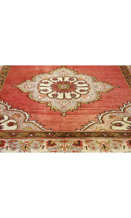 5 x 11 Vintage Turkish Oushak Rug 73753