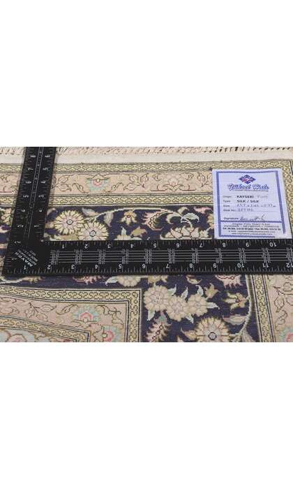 5 x 5 Fine Vintage Silk Kayseri Rug 78622