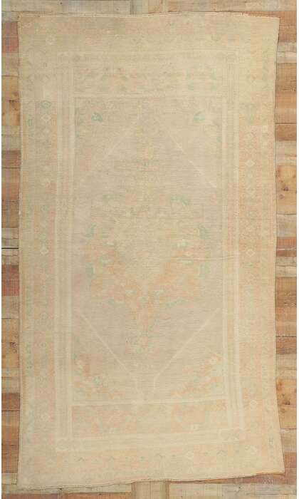 5 x 8 Vintage Muted Oushak Rug 52974