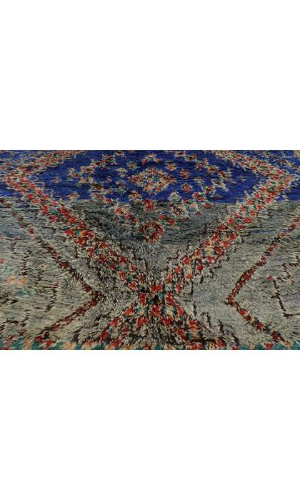 6 x 11 Vintage Blue Beni MGuild Moroccan Rug 21290