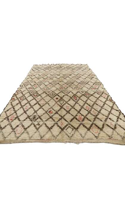6 x 9 Vintage Moroccan Beni Ourain Rug 21359