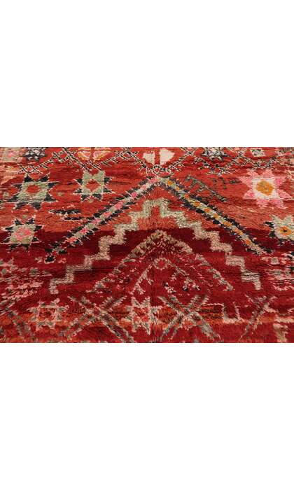 6 x 9 Vintage Red Boujad Moroccan Rug 21311