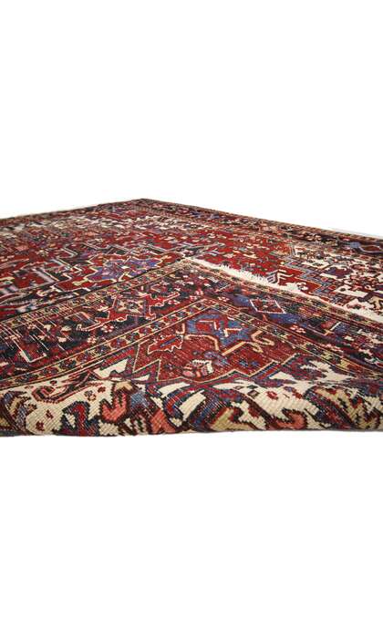 7 x 9 Vintage Persian Heriz Rug 71255