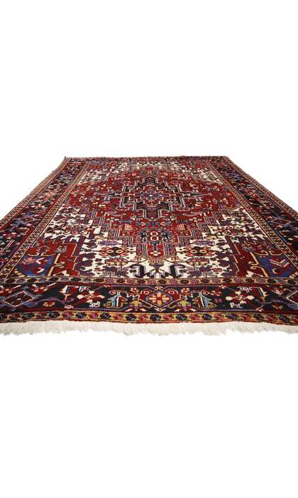 7 x 9 Vintage Persian Heriz Rug 71255
