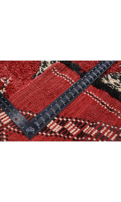 7 x 9 Vintage Red Beni Ourain Rug 21262