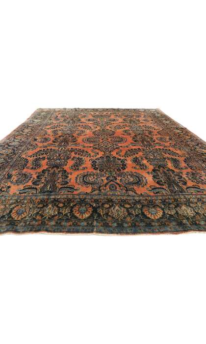 8 x 11 Antique Persian Kashan Rug 71540