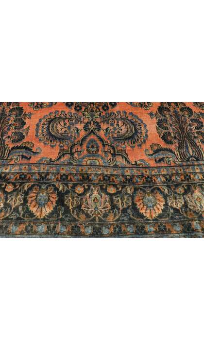 8 x 11 Antique Persian Kashan Rug 71540