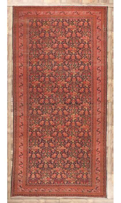 8 x 16 Antique Persian Malayer Rug 78613