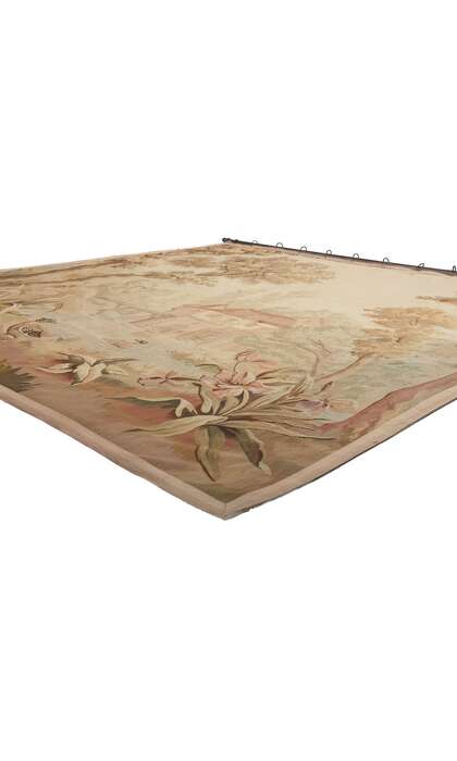 8 x 8 Antique French Aubusson Tapestry 78623