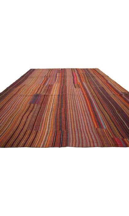 9 x 11 Rustic Vintage Kilim Area Rug 60647
