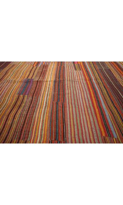 9 x 11 Rustic Vintage Kilim Area Rug 60647