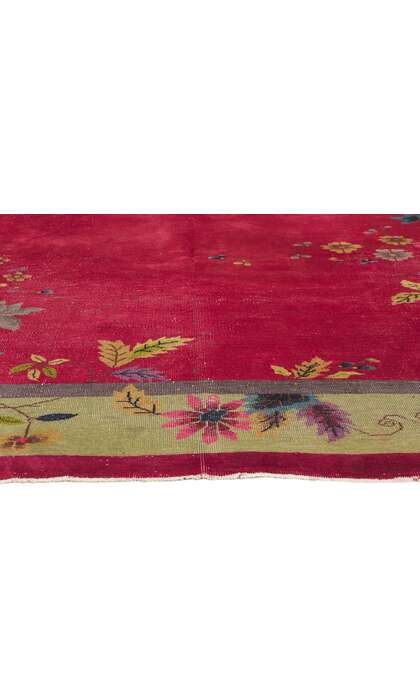 9 x 12 Antique Chinese Art Deco Rug 78317