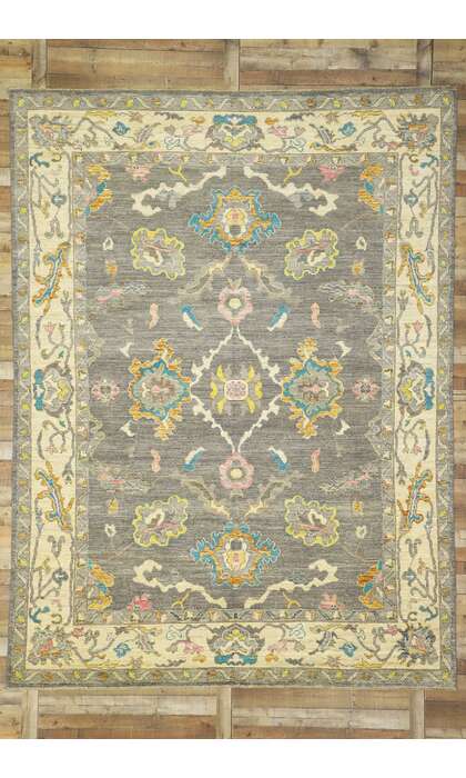 9 x 12 Colorful Oushak Rug 80525